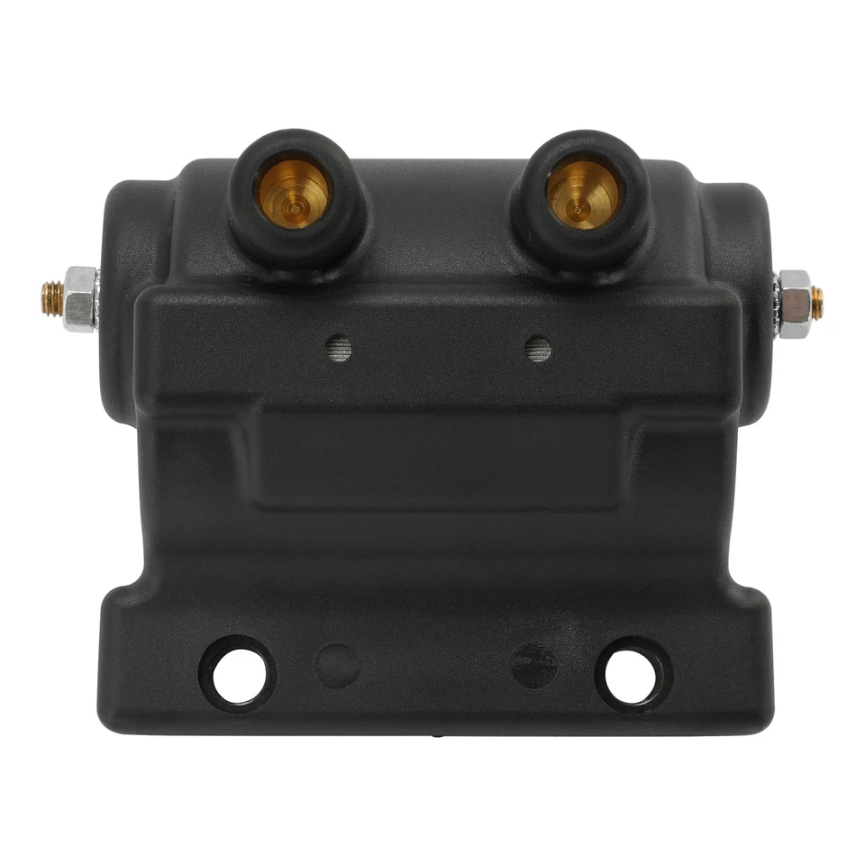 Black Dual Fire Twin Power Ignition Coil Fit For Harley Sportster Big Twin 65-79 - Image 4 of 4