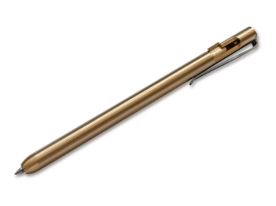 Boker Plus Rocket Pen Brass Ballpoint Bolt Action Clip fits for #PR4  09BO062