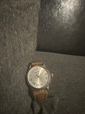 Montblanc Meisterstuck 7042 36mm Stainless Steel White Dial with Leather...
