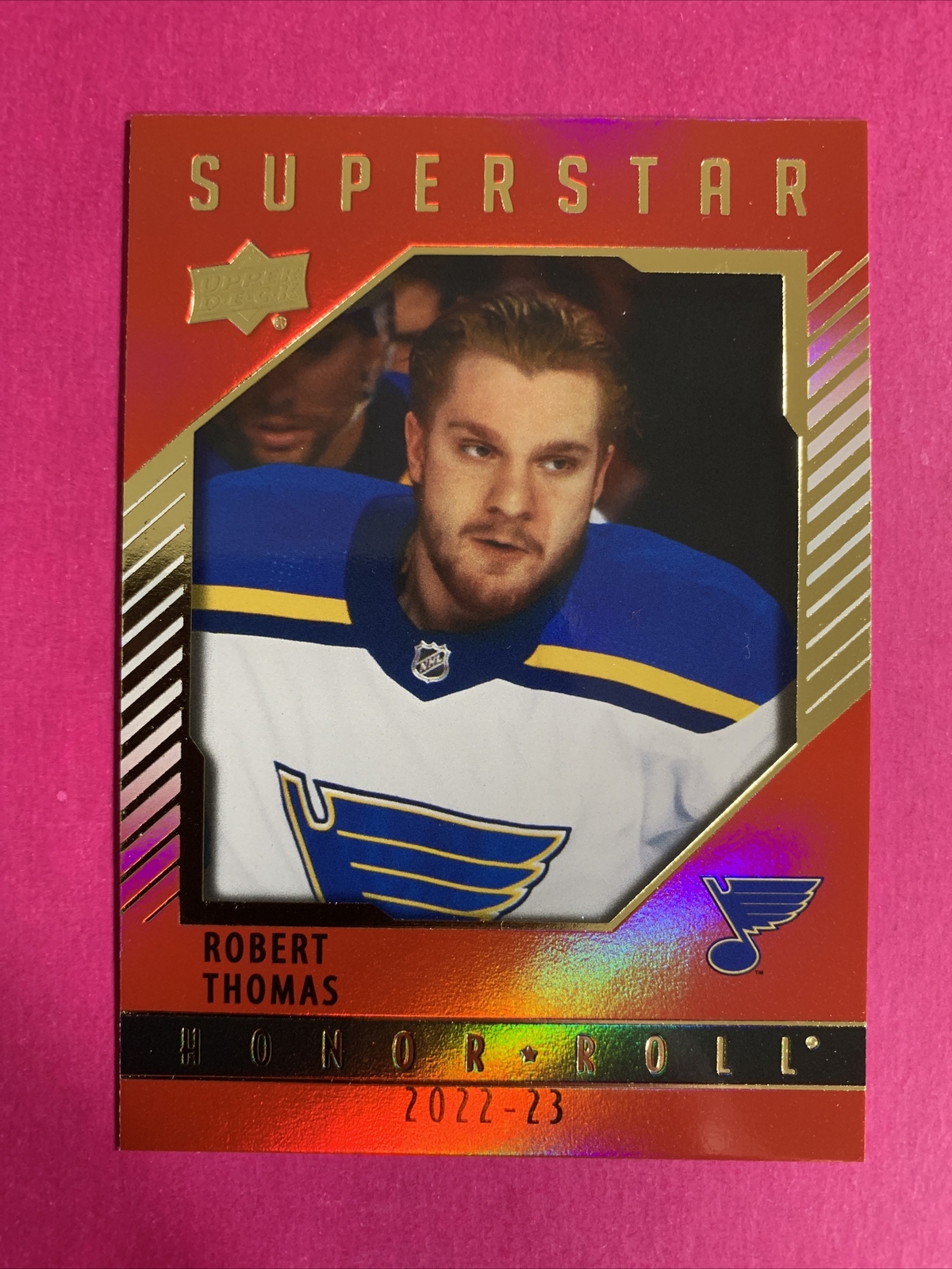 🐶 2022-23 Upper Deck ROBERT THOMAS SuperStar #HR-36 Honor Roll Red Rainbow