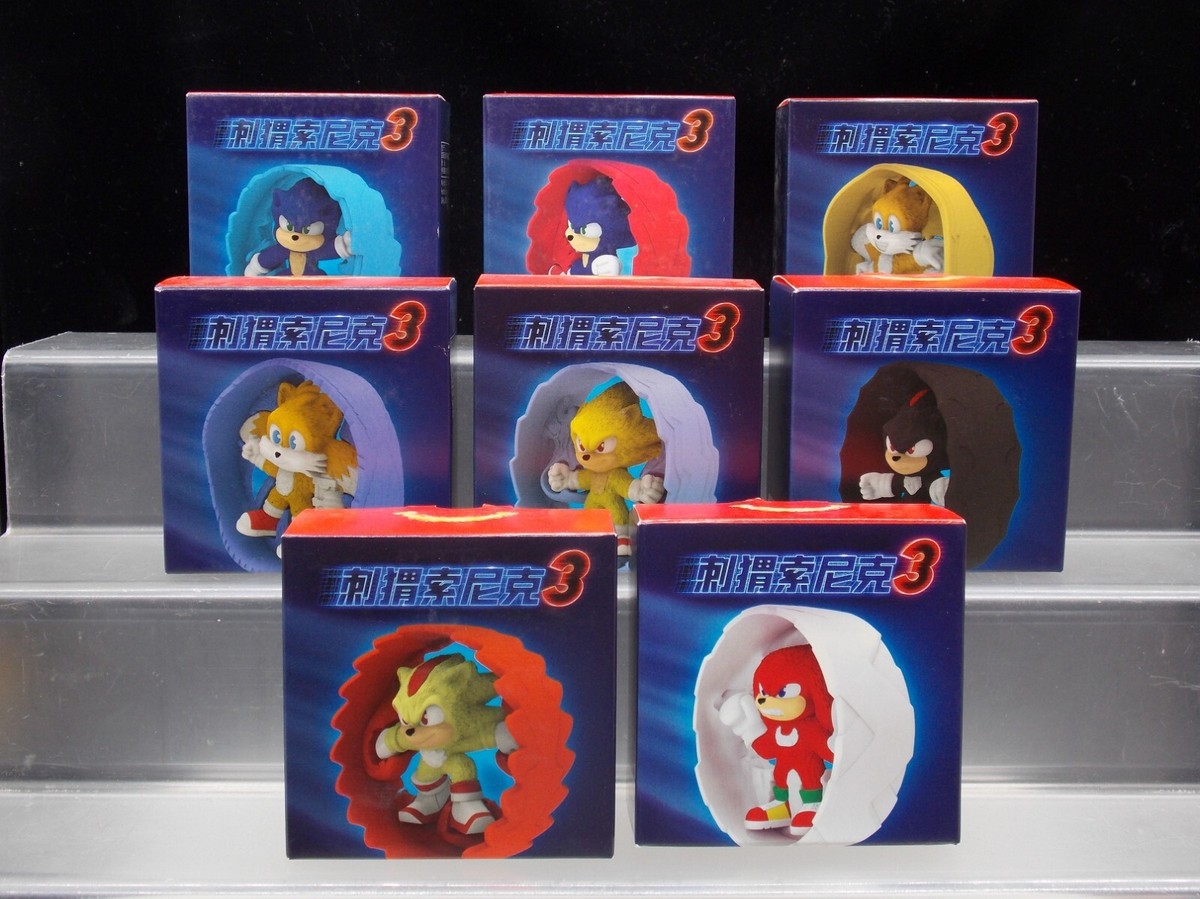 New 8 Box 2024 McDonalds Happy Meal Toy Sonic 3 Action Figure Set