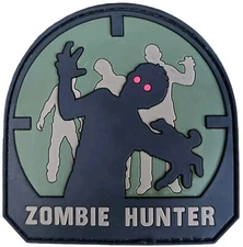 MSM ZOMBIE HUNTER MILSPEC MONKEY FOREST TACTICAL MILITARY ARMY PVC HOOK PATCH
