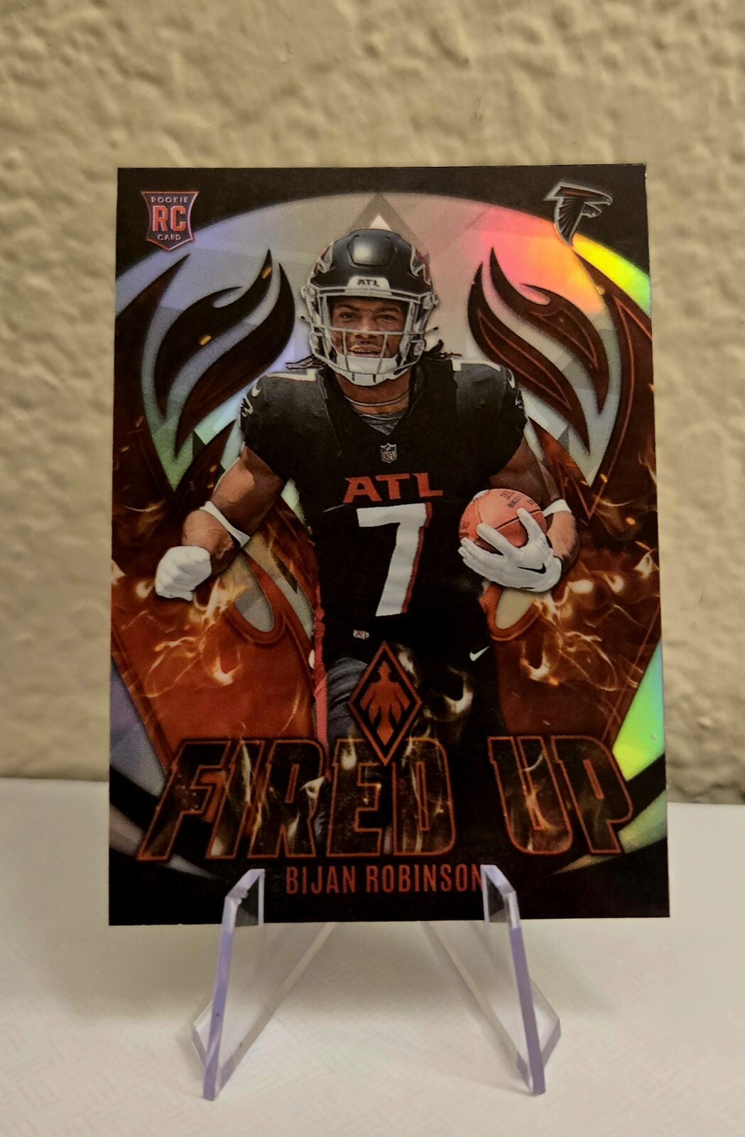 2023 Panini Phoenix - Fired Up Silver #FU-8 Bijan Robinson (RC)