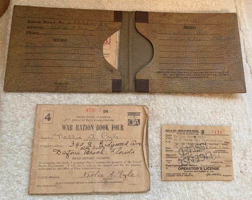WWII Rations Books Carrying Cases Dr. License Adams Family Westerville Ohio - Picture 5 of 18