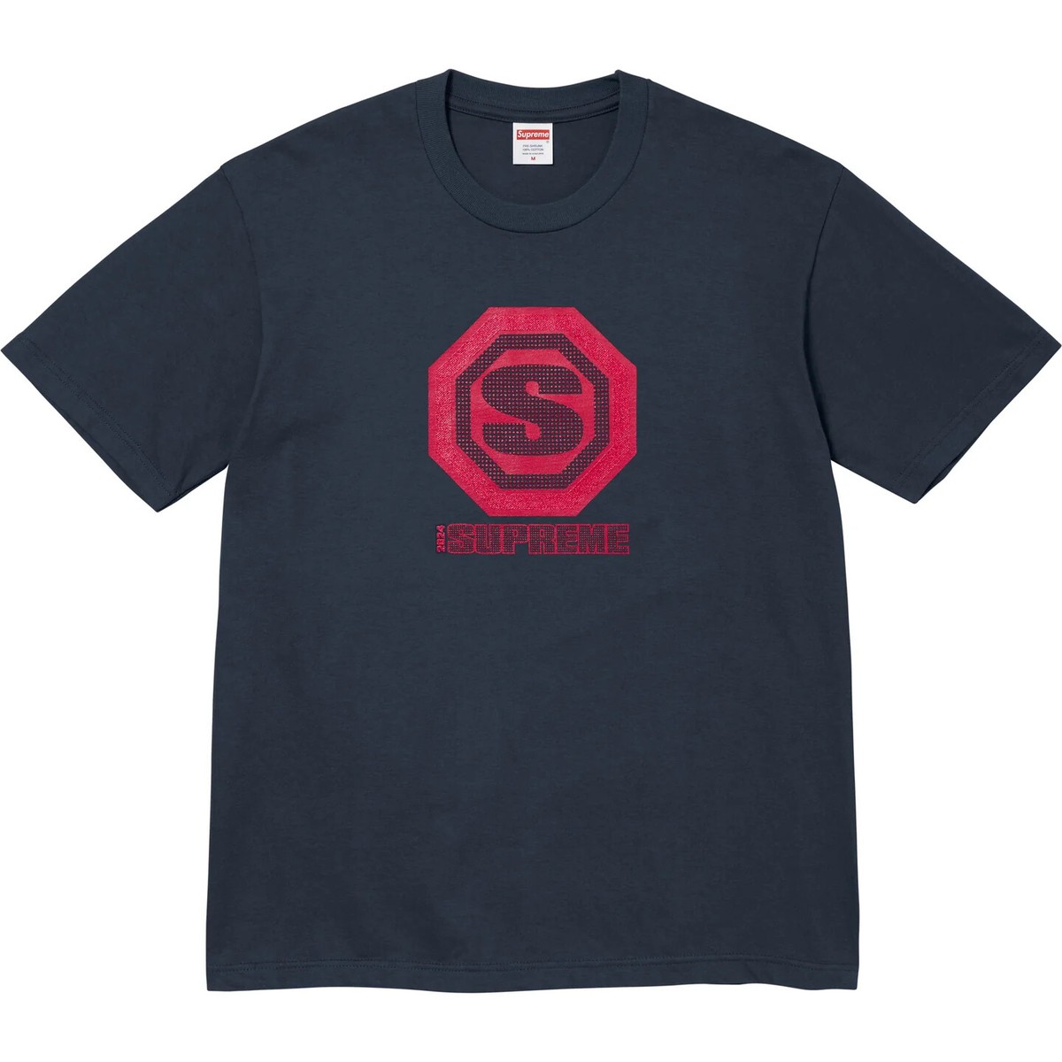 Supreme Blockbuster Tee Black White Navy Grey Purple 5colors FW24