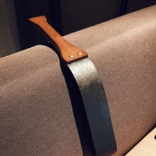 PU Leather Spanking Whip Wooden Handle Paddle Slave Restraint Couples Flogger SM