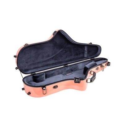 Crossrock Protect Tenor Saxophone Flight Case, Fiberglass Shaped Hardshell