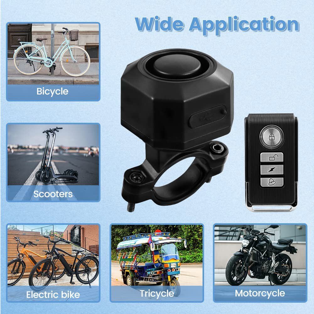 2 Set Electronic USB Rechargeable Burglar Alarm Sensitive Trigger Super Loud US