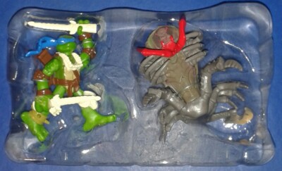 2008 * MINI MUTANTS LEO vs SCORPION (KOMPLETT) * TMNT NINJA TURTLES KOMBINIERT P&P
