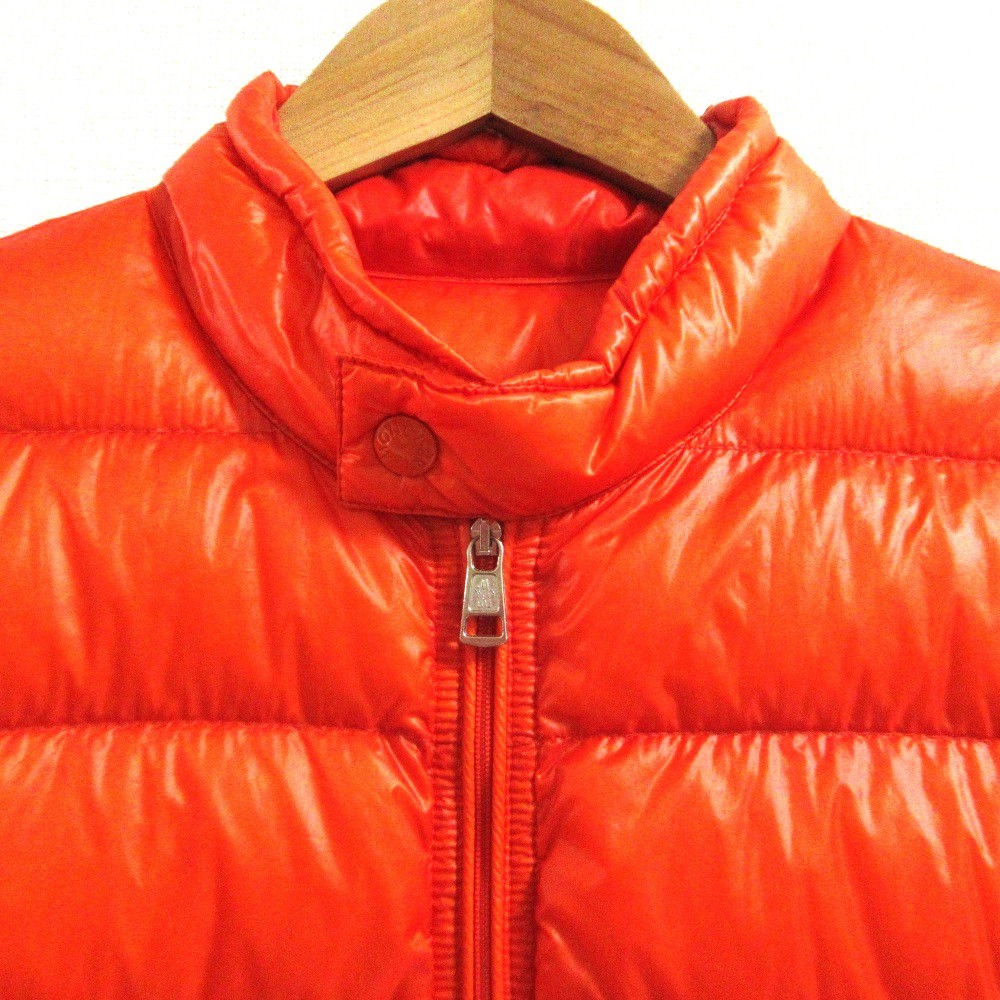 MONCLER ACORUS Light Down Jacket, Size 3, Orange mens USED image 6
