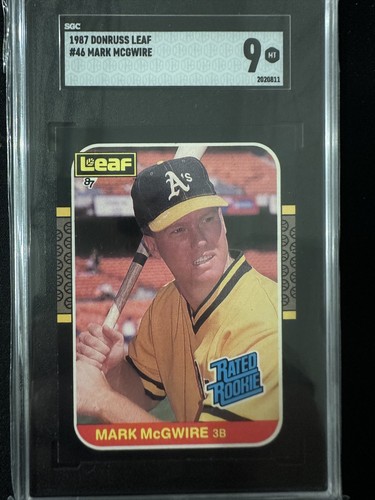 1987 Leaf Canadian - Rated Rookie Mark McGwire #46