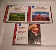 Sarasate Music For Violin and Piano/Orchestra Tianwa Yang 3-CD Lot VG+
