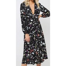 Rixo London Camellia "Under the Sea" Silk Midi Dress, NWOT, Size Medium