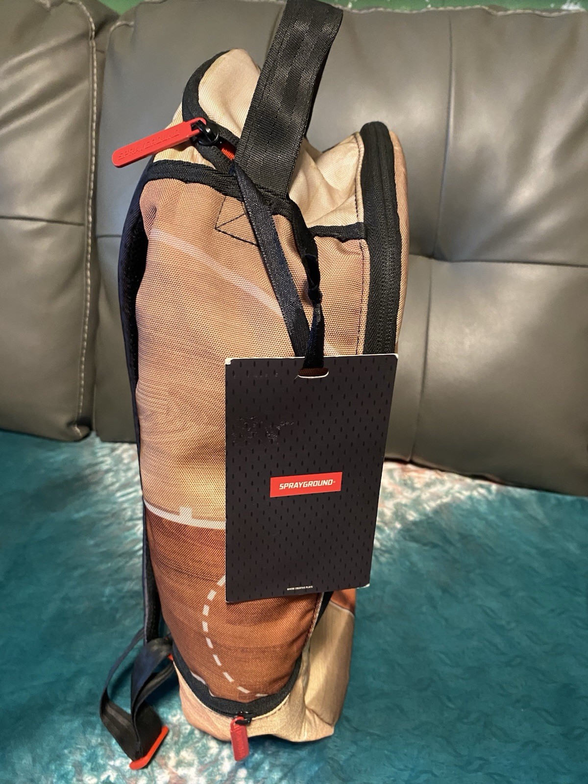 Sprayground Brown Backpack, Rare - image 4