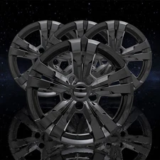 Auto Reflections Gloss Black 5 Spoke 17" Wheel Skins for 10-17 Chevy Equinox LS