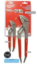 Milwaukee 6” In. And 10” In. Straight Jaw Reaming Pliers 2 Piece Plier Set