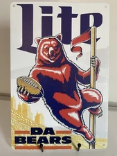 Chicago Bears - Miller Lite Beer Sign - NFC - Payton Ditka Soldier Field