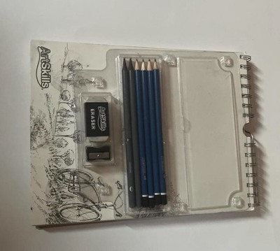 ArtSkills Shades Graphite Sketch Pencil Set w/ Eraser & Sharpener, Blue