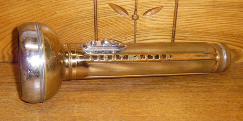 Vintage Copper Light Master Flashlight - AS IS - 10"