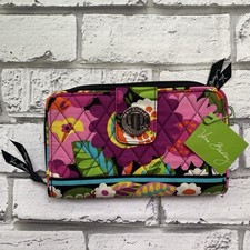 NWT Vera Bradley Va Va Bloom Turn Lock Wallet Quilted Floral Retro 2012 Retired