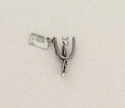 Sterling Silber Pferdekopf und Sporn Texas Charm 7/8'' x 1/2''