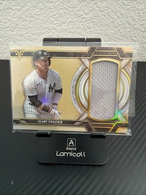 2021 Topps Triple Threads Single Jumbo Relics Gold Clint Frazier #7/9 New York