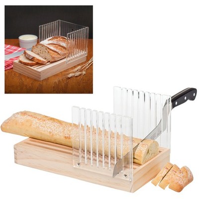 Wood Bread Slicer Guide Kitchen Loaf Toast Cutter Mold Slicing Cutting Gift