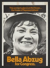 Photo:Bella Abzug Congress Poster 1970s House of Representatives Campaign