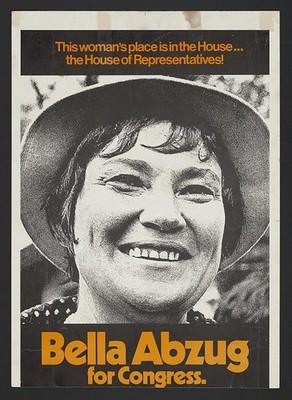 Photo:Bella Abzug Congress Poster 1970s House of Representatives Campaign
