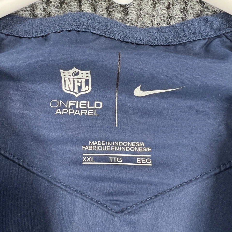 Tennessee Titans Jacket Pullover Mens 2XL XXL Blue Long Sleeve 1/4 Zip Nike NFL - Image 2 of 4