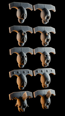 Graben kompatibel. Die großen Helme aus Printed Legend Studio. 32mm