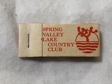 SPRING VALLEY LAKE COUNTRY CLUB  PARTIAL MATCHBOOK  VICTORVILLE CA ARLEN & ASSOC