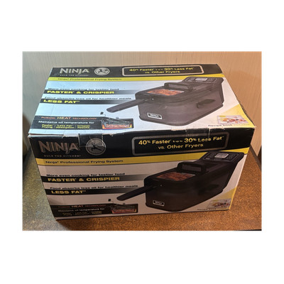 Ninja Professional Frying System Deep Fat Fryer Cool Zone Digital Display Black