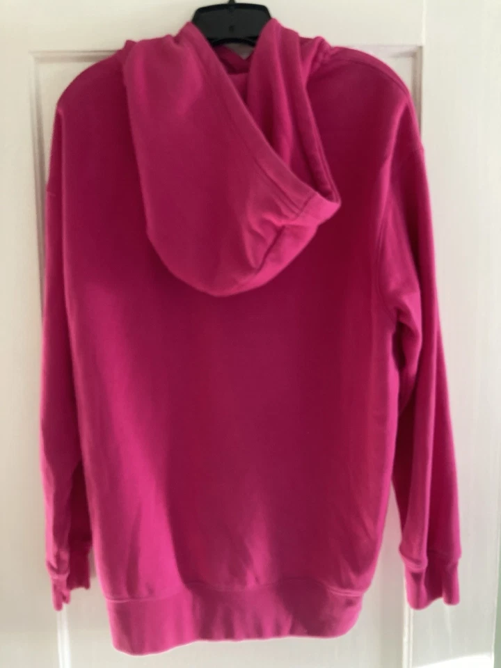 Nike Pink Hooded Sweatshirt Medium Nike Pullover Hoodie Womens Medium Oversized - Image 4 of 4