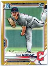2021 Bowman Chrome 1st Gold Refractor Doug Nikhazy 13/50