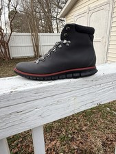 COLE HAAN ZER GRAND Water Resistant Hiking Boots C31400 Men's Size 8 No Laces