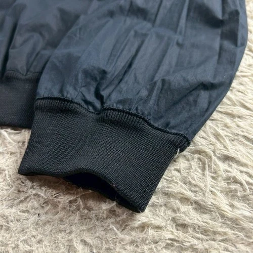Ermenegildo Zegna Navy Leather-Trim Zip Blouson Jacket 50 Lightweight Italy image 6
