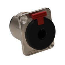 Image of Neutrik Nickel NJFP6C 6.35mm 1/4 inch Locking Stereo Jack Chassis Socket