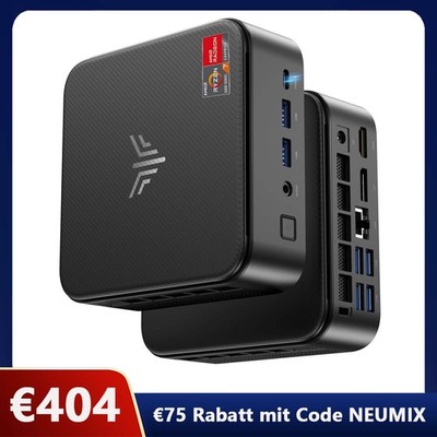 NIPOGI 4K GAMING Mini PC E3B AMD R7 7730U 16GB LPDDR4 512GB SSD WIFI 6 Win11 PRO