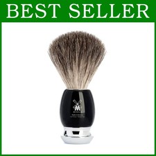 Pure Badger Shave Brush for Rich Lather - Black Resin Handle