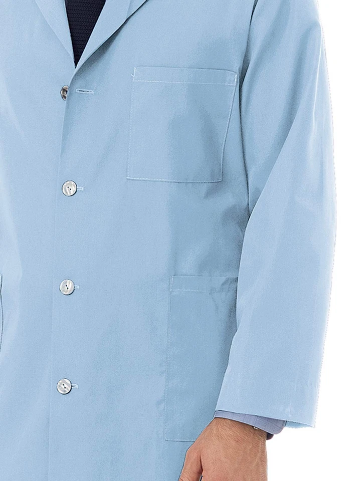 Meta 6116-19-SZ X Unisex Poly-Cotton Lab Coat, Lt Blue, XX-Large (50-52) - Image 2 of 3