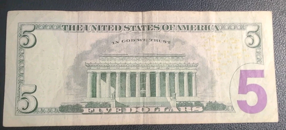 May 24th 1984 Birthday/Anniversary $5 Note - Image 3 of 4