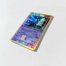 Holographic Slowking Debit Card Skin Decal TCG Vinyl Pokémon Neo Genesis