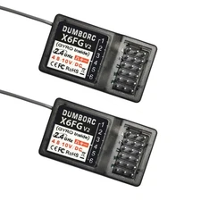 ATA HOBBY DUMBORC 2 Pcs X6FG(Built in Gyro) 6 Channels 2.4GHz RC Receiver for...