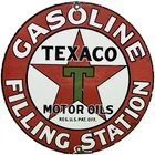 VINTAGE TEXACO MOTOR OIL PORCELAIN SIGN TEXAS GASOLINE GAS STATION PUMP PLATE