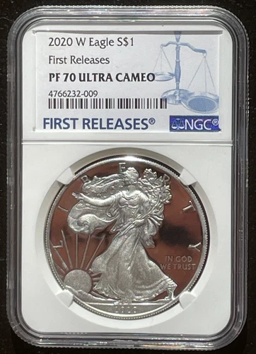 2020-W $1 SILVER AMERICAN EAGLE NGC PF70 First Releases : 07070