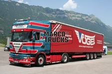 LKW Foto Scania R500 Planensattelzug Österreich blau VOGEL AUSTRIA-TRANSP #k3xr