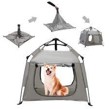 Outdoor Pet Automatic Camping Tent, Pop up Cave Bed for Indoor Cats and Small...