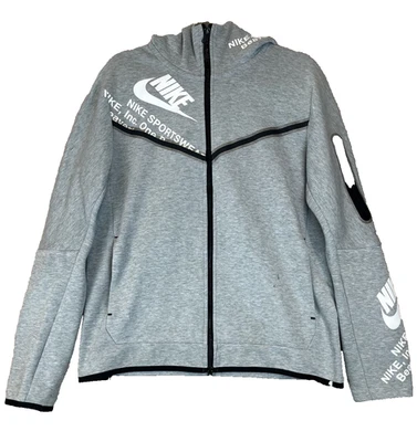 Nike Tech Fleece GX Full Zip Windrunner Hoodie Jacket Grey Medium DM6474-063