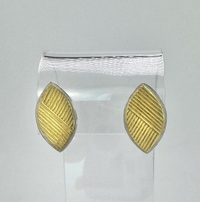 Ohrringe 925 Sterling Silber 6,23g design modern vergoldet für die Dame GS84-G20